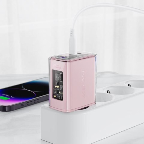 ŁADOWARKA SIECIOWA GAN 65W 3 PORTY 1X USB 2X USB-C ZIELONA ŁADOWARKA SIECIOWA GAN 65W 3 PORTY 1X USB 2X USB-C ZIELONA