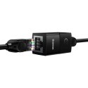 ZŁĄCZKA ŁĄCZNIK KABLI SIECIOWYCH ETHERNET RJ45 CZARNA ZESTAW 10SZT.