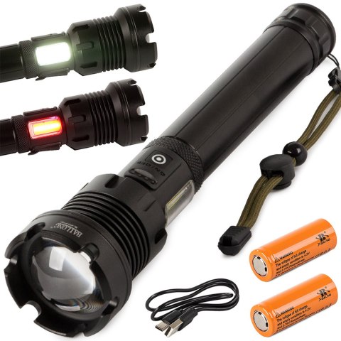 Latarka taktyczna bailong led xhp160 cob mocna Latarka taktyczna bailong led xhp160 cob mocna