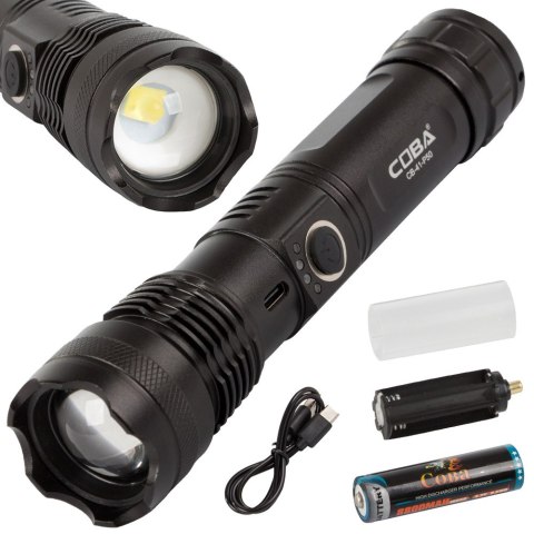 Latarka taktyczna wojskowa zoom coba xhp50 usb Latarka taktyczna wojskowa zoom coba xhp50 usb