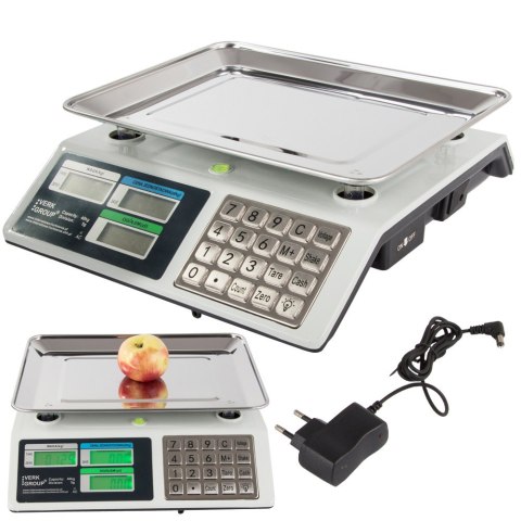 Waga sklepowa elektroniczna kalkulacyjna 40kg pl Waga sklepowa elektroniczna kalkulacyjna 40kg pl