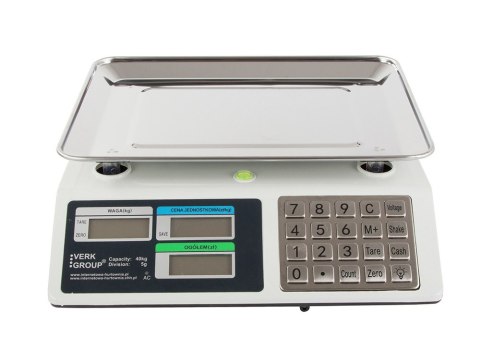 Waga sklepowa elektroniczna kalkulacyjna 40kg pl Waga sklepowa elektroniczna kalkulacyjna 40kg pl