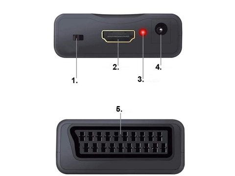 Adapter konwerter scart do na hdmit av euro full hd Adapter konwerter scart do na hdmit av euro full hd