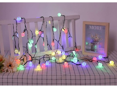 Girlanda ogrodowa lampki 20 led solarna multikolor Girlanda ogrodowa lampki 20 led solarna multikolor
