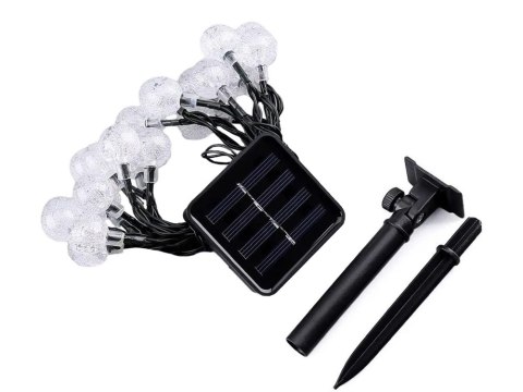 Girlanda ogrodowa lampki 20 led solarna multikolor Girlanda ogrodowa lampki 20 led solarna multikolor