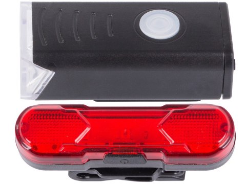 Lampka rowerowa przód tył zestaw do roweru led usb Lampka rowerowa przód tył zestaw do roweru led usb