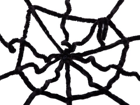 Sztuczna duża pajęczyna czarna halloween dekoracja Sztuczna duża pajęczyna czarna halloween dekoracja