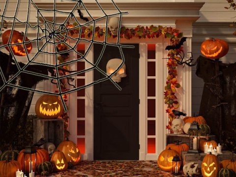 Sztuczna duża pajęczyna czarna halloween dekoracja Sztuczna duża pajęczyna czarna halloween dekoracja