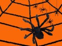 Sztuczna duża pajęczyna czarna halloween dekoracja