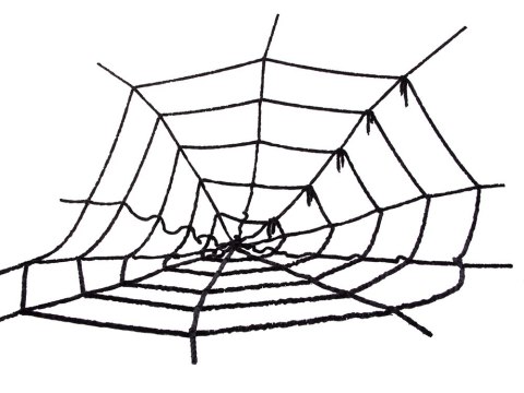 Sztuczna duża pajęczyna czarna halloween dekoracja Sztuczna duża pajęczyna czarna halloween dekoracja