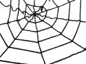 Sztuczna duża pajęczyna czarna halloween dekoracja