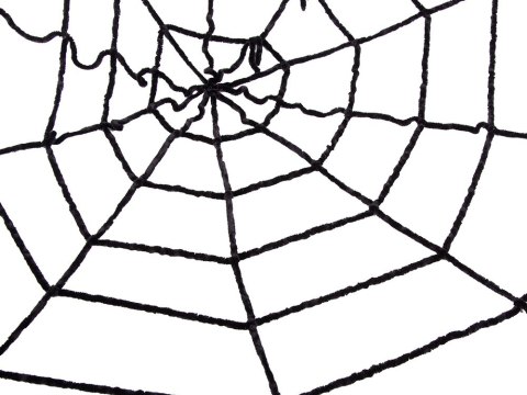 Sztuczna duża pajęczyna czarna halloween dekoracja Sztuczna duża pajęczyna czarna halloween dekoracja