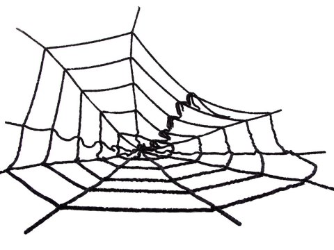 Sztuczna duża pajęczyna czarna halloween dekoracja Sztuczna duża pajęczyna czarna halloween dekoracja