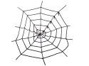Sztuczna duża pajęczyna czarna halloween dekoracja