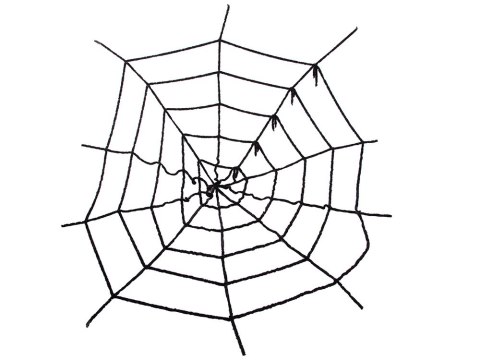 Sztuczna duża pajęczyna czarna halloween dekoracja Sztuczna duża pajęczyna czarna halloween dekoracja