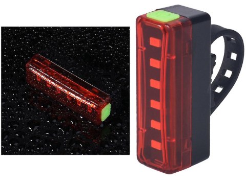 Tylna lampka rowerowa oświetlenie led usb roweru Tylna lampka rowerowa oświetlenie led usb roweru