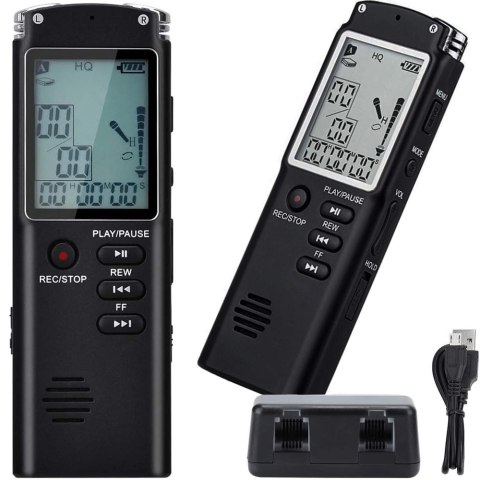 Dyktafon cyfrowy odtwarzacz mp3 podsłuch 8gb czuły mikrofon słuchawki Dyktafon cyfrowy odtwarzacz mp3 podsłuch 8gb czuły mikrofon słuchawki