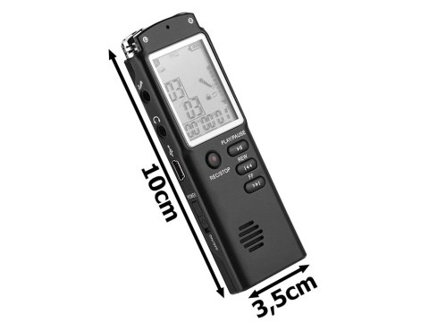 Dyktafon cyfrowy odtwarzacz mp3 podsłuch 8gb czuły mikrofon słuchawki Dyktafon cyfrowy odtwarzacz mp3 podsłuch 8gb czuły mikrofon słuchawki