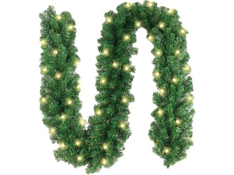 Girlanda choinkowa świąteczna sztuczna 50 led 3m Girlanda choinkowa świąteczna sztuczna 50 led 3m