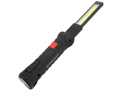 Lampa latarka warsztatowa z magnesem + hak składana do warsztatu usb 5w1 Lampa latarka warsztatowa z magnesem + hak składana do warsztatu usb 5w1