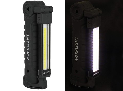 Lampa latarka warsztatowa z magnesem + hak składana do warsztatu usb 5w1 Lampa latarka warsztatowa z magnesem + hak składana do warsztatu usb 5w1