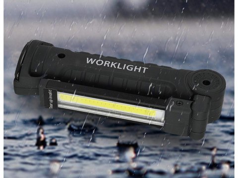 Lampa latarka warsztatowa z magnesem + hak składana do warsztatu usb 5w1 Lampa latarka warsztatowa z magnesem + hak składana do warsztatu usb 5w1