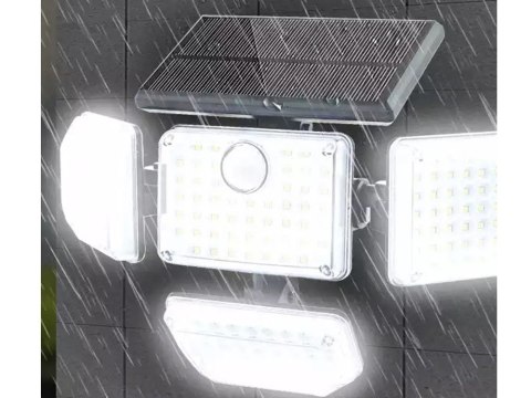 Lampa solarna 181 led z czujnikiem ruchu zmierzchu + pilot ogrodowa uliczna Lampa solarna 181 led z czujnikiem ruchu zmierzchu + pilot ogrodowa uliczna