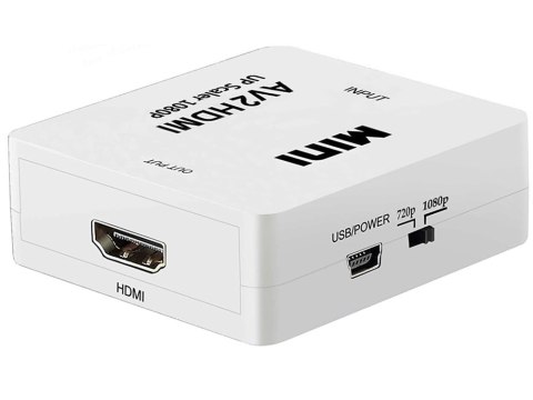 Adapter konverter sygnału av rca cinch do hdmi audio rca 1080p cvbs kabel Adapter konverter sygnału av rca cinch do hdmi audio rca 1080p cvbs kabel