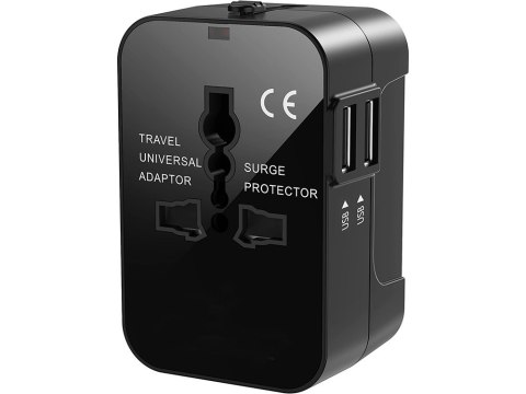 Adapter przejściówka wtyczka gniazdo uk usa eu aus uniwersalna 2x usb świat Adapter przejściówka wtyczka gniazdo uk usa eu aus uniwersalna 2x usb świat