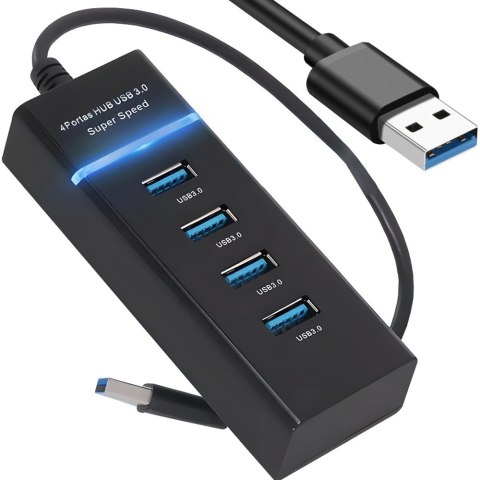 Hub usb 3.0 rozgałęźnik portów 4 porty rozdzielacz przejściówka adapter Hub usb 3.0 rozgałęźnik portów 4 porty rozdzielacz przejściówka adapter