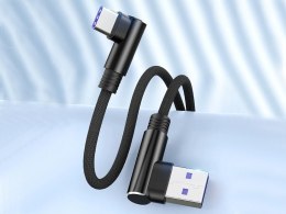 Kabel przewód usb usb-c typ c kątowy do ładowania qc do telefonu 1m