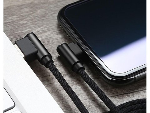 Kabel przewód usb usb-c typ c kątowy do ładowania qc do telefonu 1m Kabel przewód usb usb-c typ c kątowy do ładowania qc do telefonu 1m
