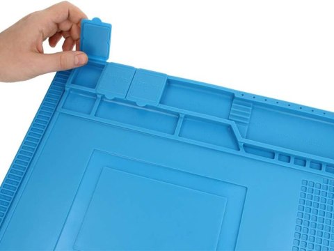 Mata silikonowa serwisowa lutowania organizer duża podkładka 30x45 magnes Mata silikonowa serwisowa lutowania organizer duża podkładka 30x45 magnes
