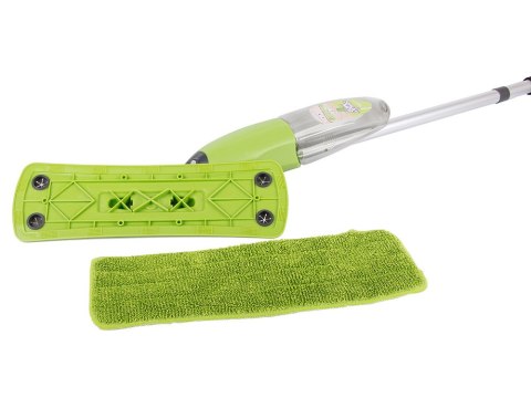 Mop płaski ze spryskiwaczem obrotowy solidny spray zestaw 3 wkłady wymienne Mop płaski ze spryskiwaczem obrotowy solidny spray zestaw 3 wkłady wymienne