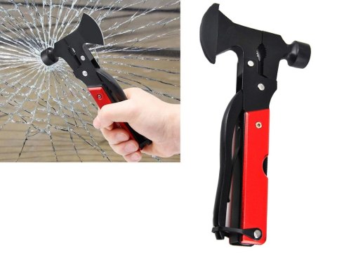 Multitool narzędzie wielofunkcyjne 17w1 survival młotek siekiera kombinerki Multitool narzędzie wielofunkcyjne 17w1 survival młotek siekiera kombinerki