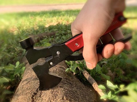 Multitool narzędzie wielofunkcyjne 17w1 survival młotek siekiera kombinerki Multitool narzędzie wielofunkcyjne 17w1 survival młotek siekiera kombinerki