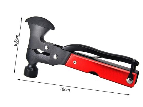 Multitool narzędzie wielofunkcyjne 17w1 survival młotek siekiera kombinerki Multitool narzędzie wielofunkcyjne 17w1 survival młotek siekiera kombinerki