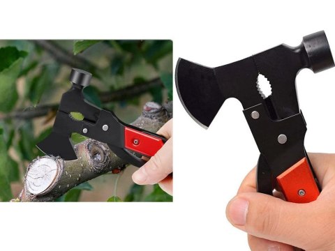 Multitool narzędzie wielofunkcyjne 17w1 survival młotek siekiera kombinerki Multitool narzędzie wielofunkcyjne 17w1 survival młotek siekiera kombinerki