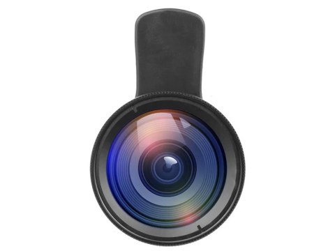 Obiektyw soczewka do telefonu smartfona 2w1 0.45x 12,5x makro klips aparat Obiektyw soczewka do telefonu smartfona 2w1 0.45x 12,5x makro klips aparat