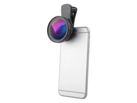 Obiektyw soczewka do telefonu smartfona 2w1 0.45x 12,5x makro klips aparat Obiektyw soczewka do telefonu smartfona 2w1 0.45x 12,5x makro klips aparat