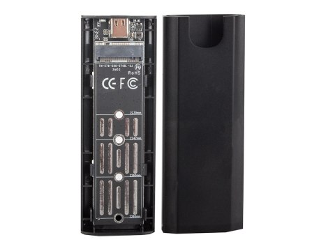 Obudowa adapter dysku kieszeń m.2 sata ngff usb 3.1 usb typ-c 2230-2280mm Obudowa adapter dysku kieszeń m.2 sata ngff usb 3.1 usb typ-c 2230-2280mm