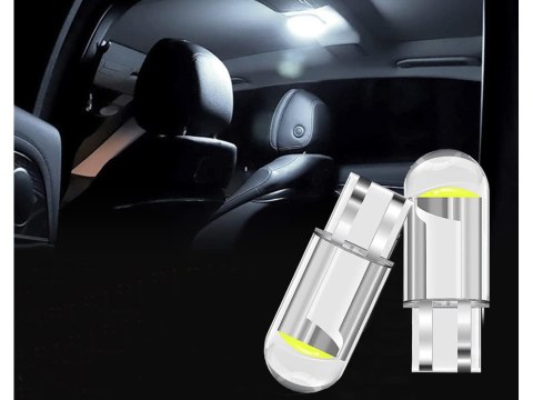 Żarówki samochodowe led w5w t10 biała krystaliczna ledowa 2 szt komplet Żarówki samochodowe led w5w t10 biała krystaliczna ledowa 2 szt komplet