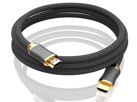 Kabel przewód hdmi 2.1 video ultra high speed 8k 60hz 4k 120hz hq gold 1,5m Kabel przewód hdmi 2.1 video ultra high speed 8k 60hz 4k 120hz hq gold 1,5m