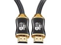 Kabel przewód hdmi 2.1 video ultra high speed 8k 60hz 4k 120hz hq gold 3m