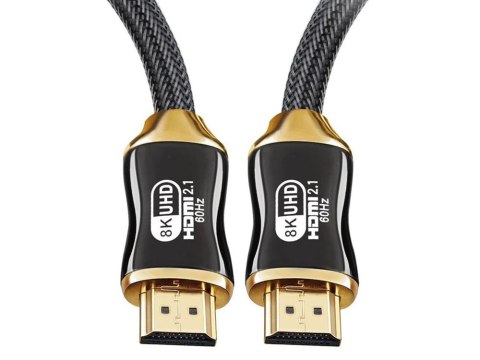 Kabel przewód hdmi 2.1 video ultra high speed 8k 60hz 4k 120hz hq gold 3m Kabel przewód hdmi 2.1 video ultra high speed 8k 60hz 4k 120hz hq gold 3m