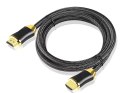 Kabel przewód hdmi 2.1 video ultra high speed 8k 60hz 4k 120hz hq gold 3m
