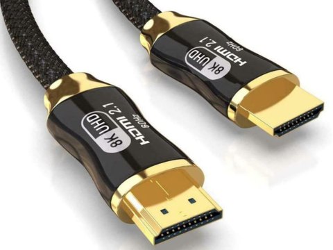 Kabel przewód hdmi 2.1 video ultra high speed 8k 60hz 4k 120hz hq gold 3m Kabel przewód hdmi 2.1 video ultra high speed 8k 60hz 4k 120hz hq gold 3m