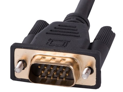 Kabel vga - hdmi 2m gold złote złącza full hd przewód d-sub Kabel vga - hdmi 2m gold złote złącza full hd przewód d-sub