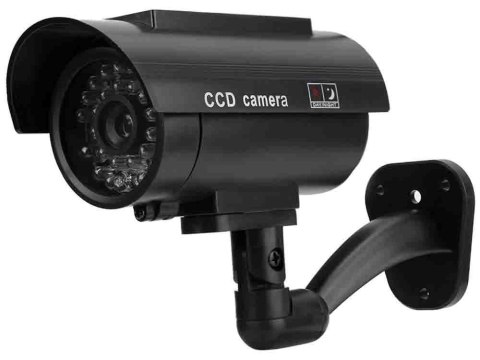 Kamera atrapa ir led monitoring solarna zewnętrzna ścienna z diodą migająca Kamera atrapa ir led monitoring solarna zewnętrzna ścienna z diodą migająca