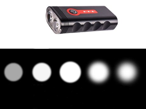 Lampka rowerowa przednia latarka led oświetlenie przód na rower usb Lampka rowerowa przednia latarka led oświetlenie przód na rower usb